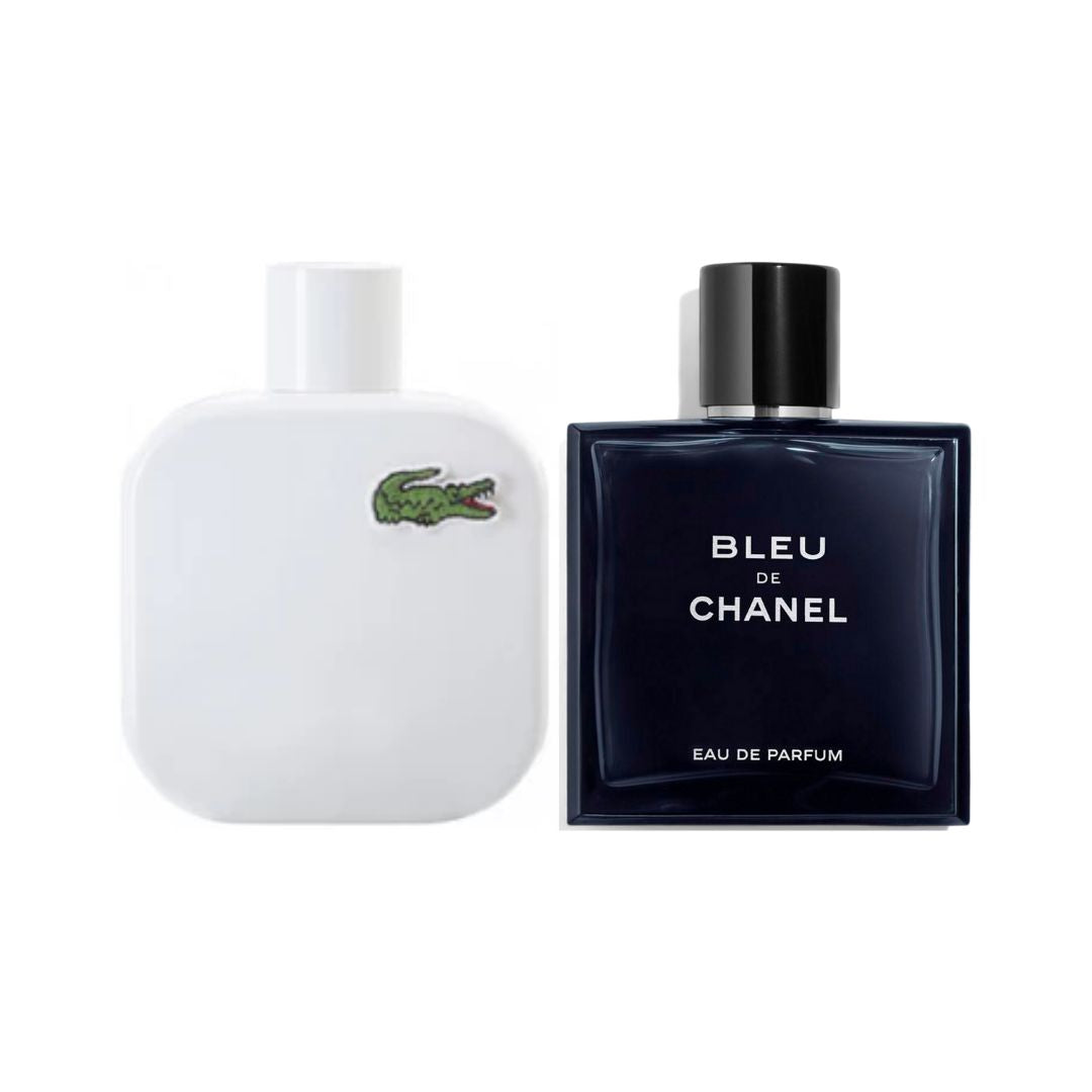 PERFUMES LACOSTE BLANCA + BLEU