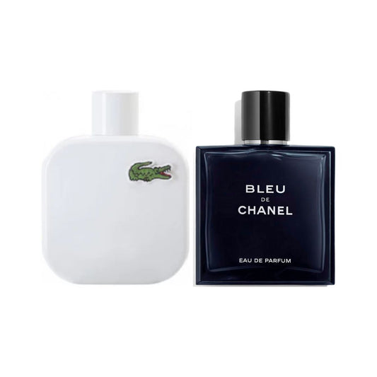 PERFUMES LACOSTE BLANCA + BLEU